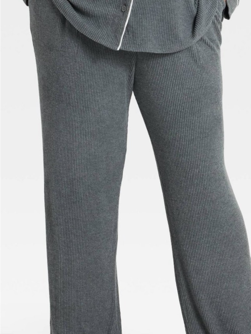 Auden Gray Sweater ribbed Lounge Sleep Pants